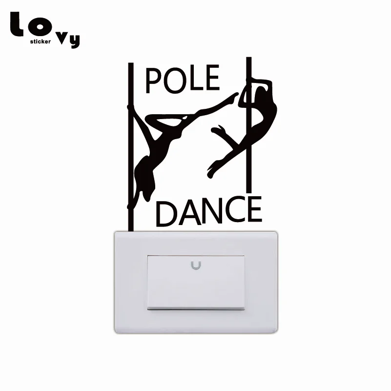 Виниловая настенная наклейка Pole Dance SW0068 для декора дома|stickers home decor|wall stickers decorhome