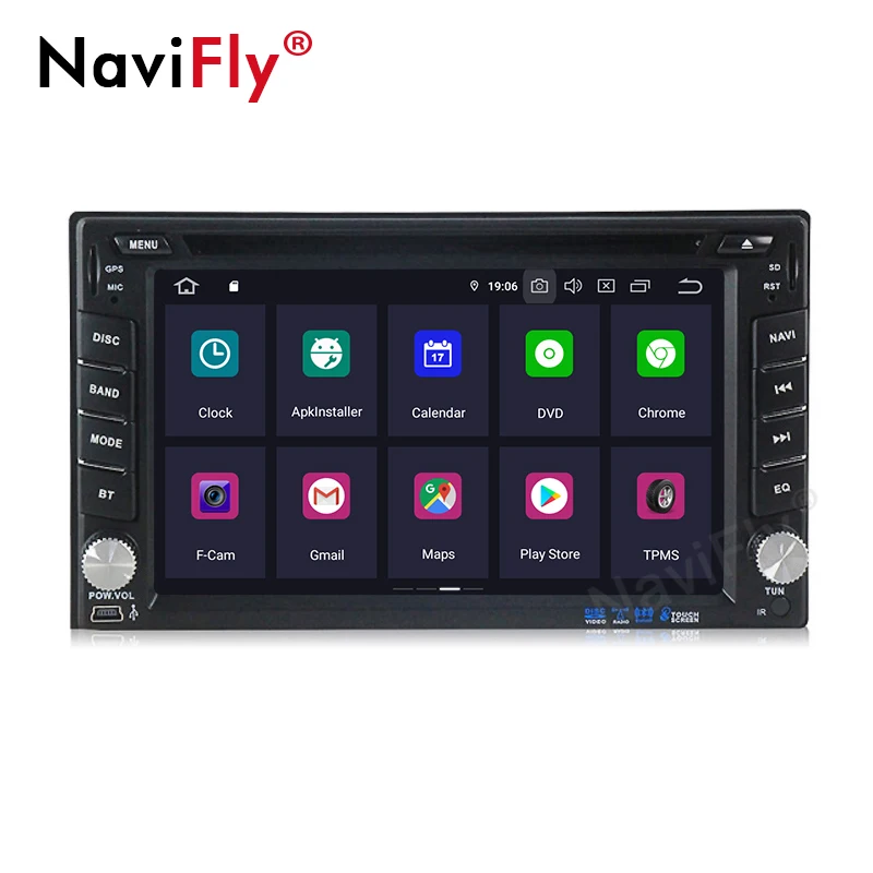 Discount Wholesale!android 9.0 Car stereo head unit navigation GPS NAVI DVD player for universal car radio vw kia toyota with DSP wifi BT 3