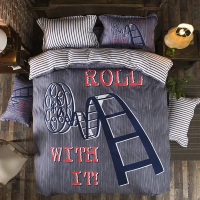 جديد طقم سرير لحاف طقم أغطية غطاء سرير الأوروبية نمط بالغين الاطفال نوم مجموعات الملكة/كامل حجم البوليستر سرير