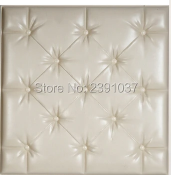شراءالإبداعية تصميم الصوتية لوحات 25pcs40*40 سنتيمتر لوحة جلدية بو لوح جدار من الجلد لوحة Acustico اختيار التلفزيون غرفة ميزة الجدار
