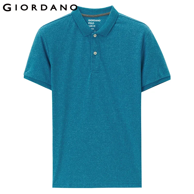 Giordano поло мужское футболка slim fit Polo фирмы Giordano с короткими рукавами выполнена из хлопка и полиэстера, рубашка а так же имеет нескольких цветовых вариантов - Цвет: 97Blue