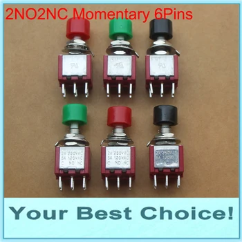 

100pcs/Lot 6mm 2NO2NC Momentary Push Button Switch,6Pins (DHL Free Shipping)
