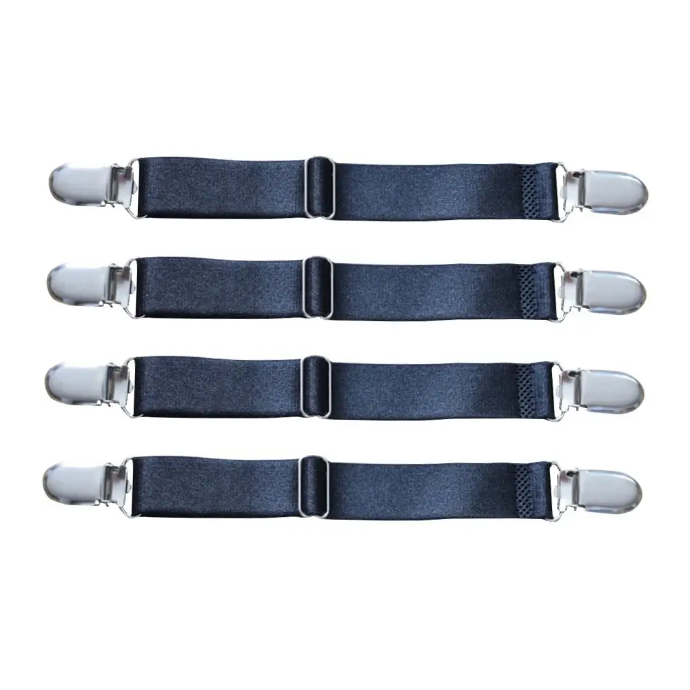 

4pcs/set Adjustable Bed Sheet Clips Cover Grippers Holder Mattress Duvet Blanket Fastener Straps Fixing Slip-Resistant Belt