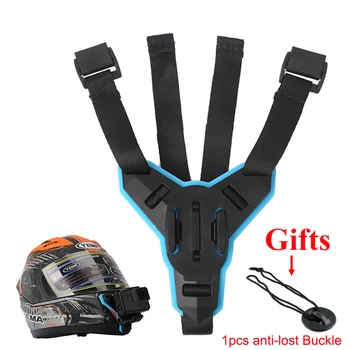 

TELESIN full face Helmet Chin Mount for go pro 7 GoPro Hero 7 6 5 SJCAM Motorcycle Helmet Chin Bracket strap Gopro7 accessories