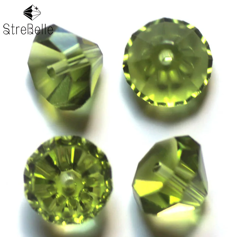 AAA 10mm Cone Shape Beads 100pcs Multi Colos Crystal Glass DIY Bead for