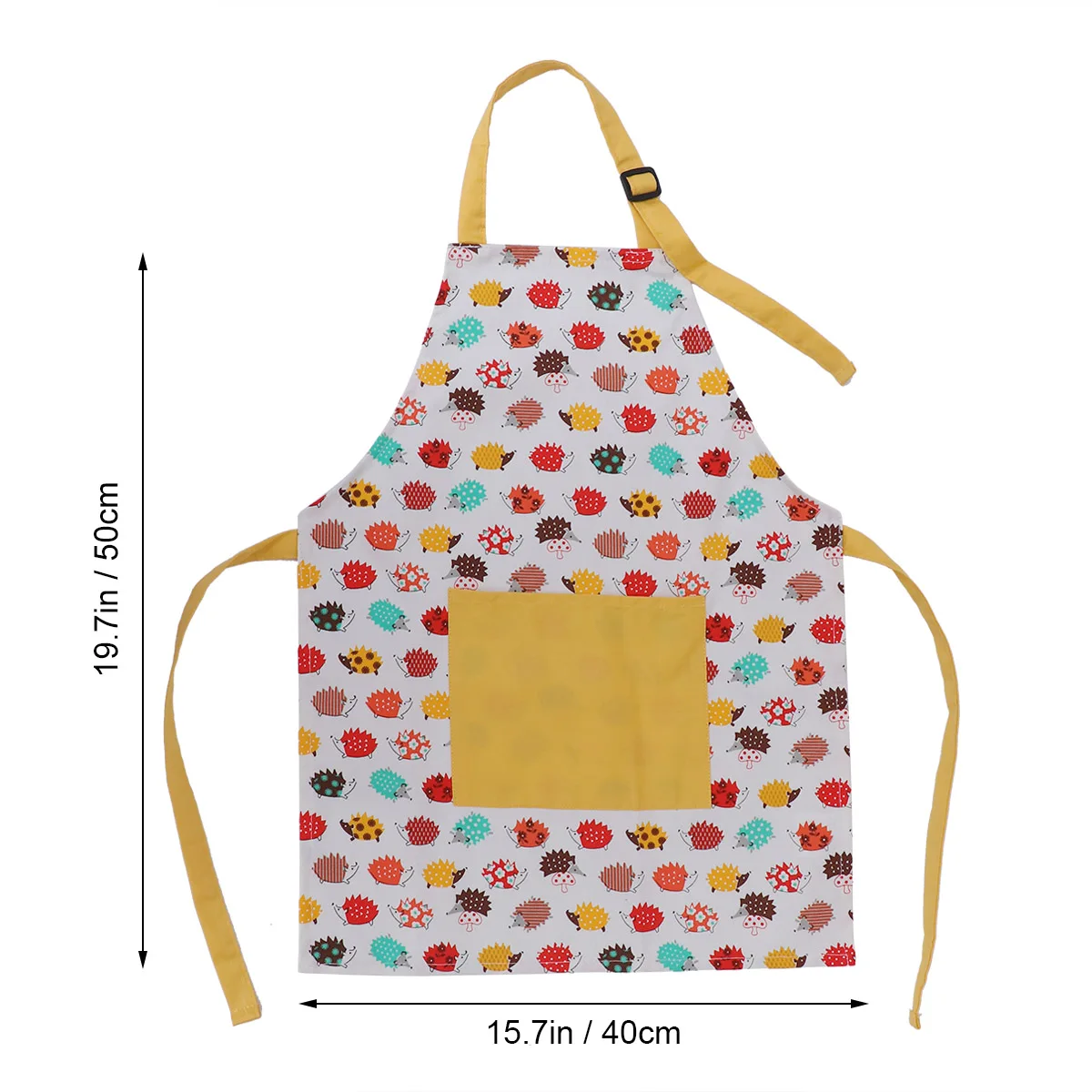 Детские милые хлопчатобумажные фартуки с рисунком ежа, Детские фартуки для приготовления пищи, кухни