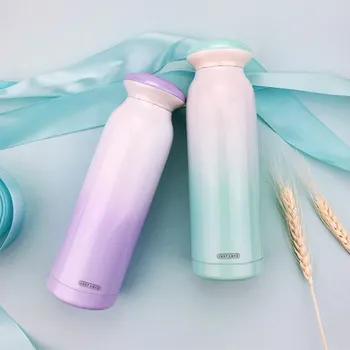 

Pearl Thermos Cup Double Stainless Steel Gradient Color Female Student Couple Girlfriends Korean Version Of The Gift Water Cup