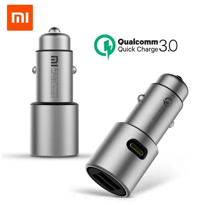 Xiaomi супер заряда автомобиля Зарядное устройство Dual USB Быстрый адаптер для хуавэй