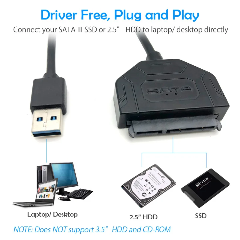 HOT USB 3.0 SATA Adapter Cable  (3)