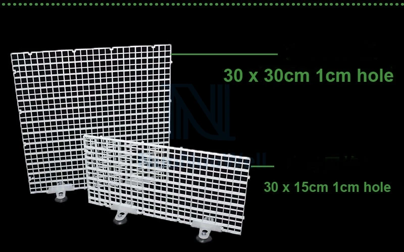 NuoNuoWell, сделай сам, фильтрующая сетка для аквариума, разделительная доска для аквариума, разделитель, фильтрующая доска, 1 см* 1 см, отверстие, 6 шт