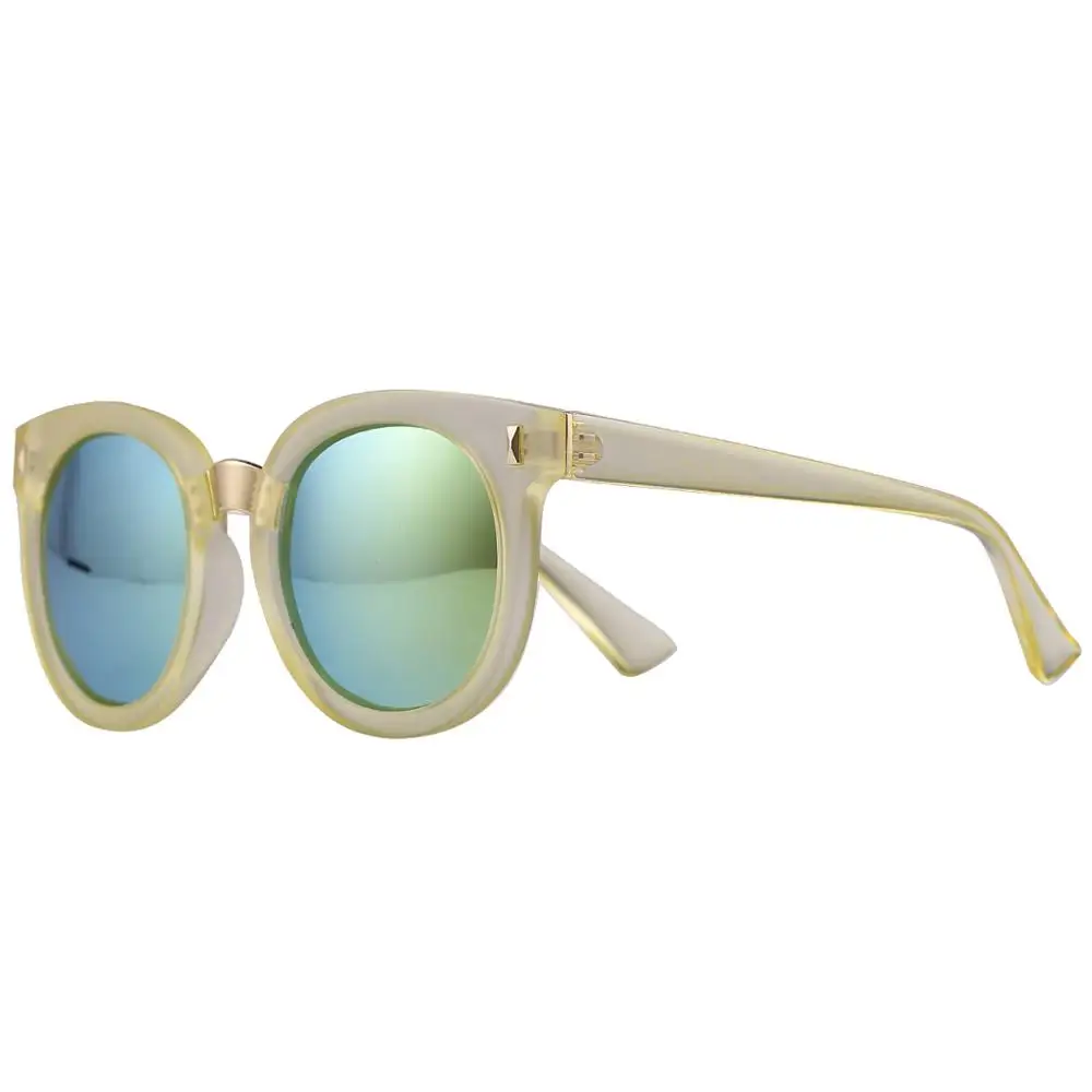 Новая Мода Дети солнцезащитные очки мальчики девочки дети ребенок солнцезащитные очки UV400, зеркальные очки-авиаторы, цена оптовой продажи s1029 - Цвет линз: Фиолетовый