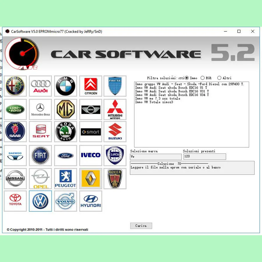 Автомобильное программное обеспечение V5.2 EPROMmicro77 CarSoftware активации 5,2(Immo Off, EGR Off и Hot Start Fix Tool