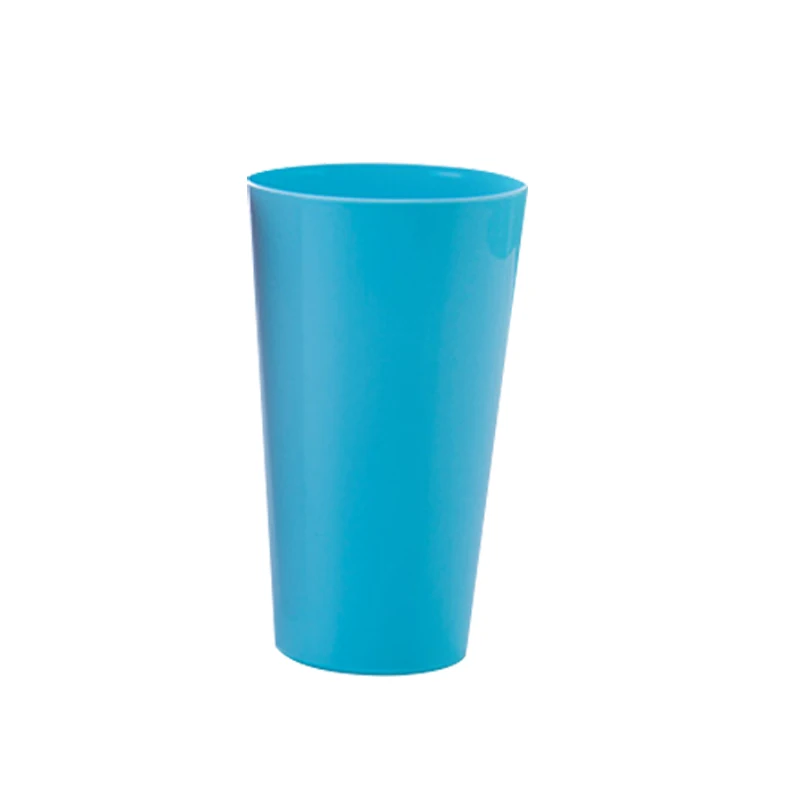 Радужная пластиковая бутылка для воды для барбекю, кемпинга, фестиваля, дня рождения, чашки, чашки для чая, модные забавные портативные чашки для пикника и сока для путешествий - Цвет: blue