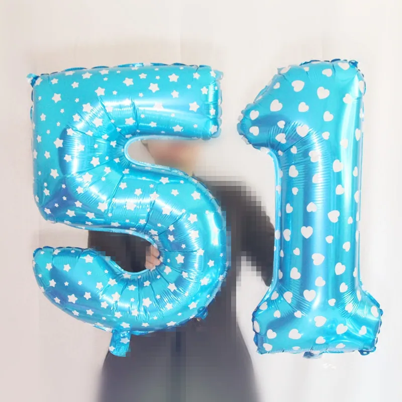 32 дюйма с большим воздушные шары в форме цифр номер Фольга воздушные шары на день рождения, свадьбу, Рождество фестиваль вечерние украшения Детские принадлежности воздушные шары