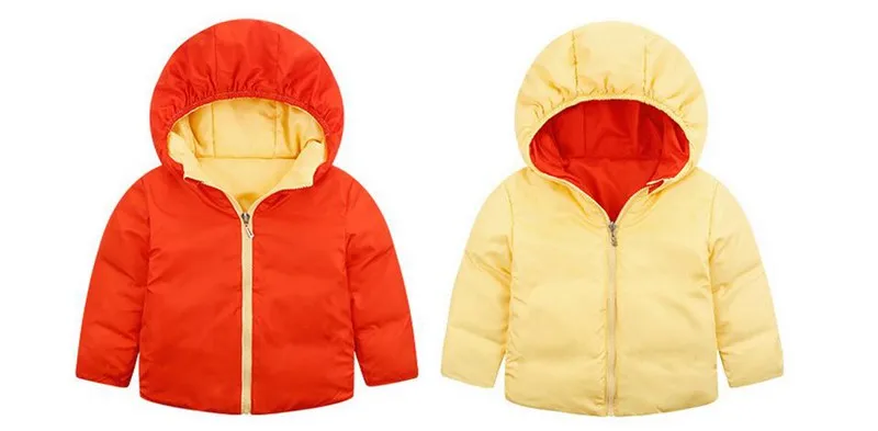 CROAL CHERIE  90-140cm  Double-sided Children's Boys Outerwear Jacket Winter Kids Down Jacket For Girls Tracksuit Windbreaker  (8)