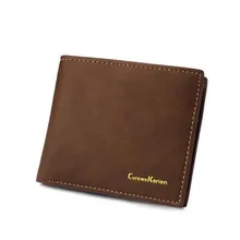Fashion Mens Wallets Top Quality Wallet Card Holder Multi Pockets Credit Cards Purse For Male Simple Design Brand Purses