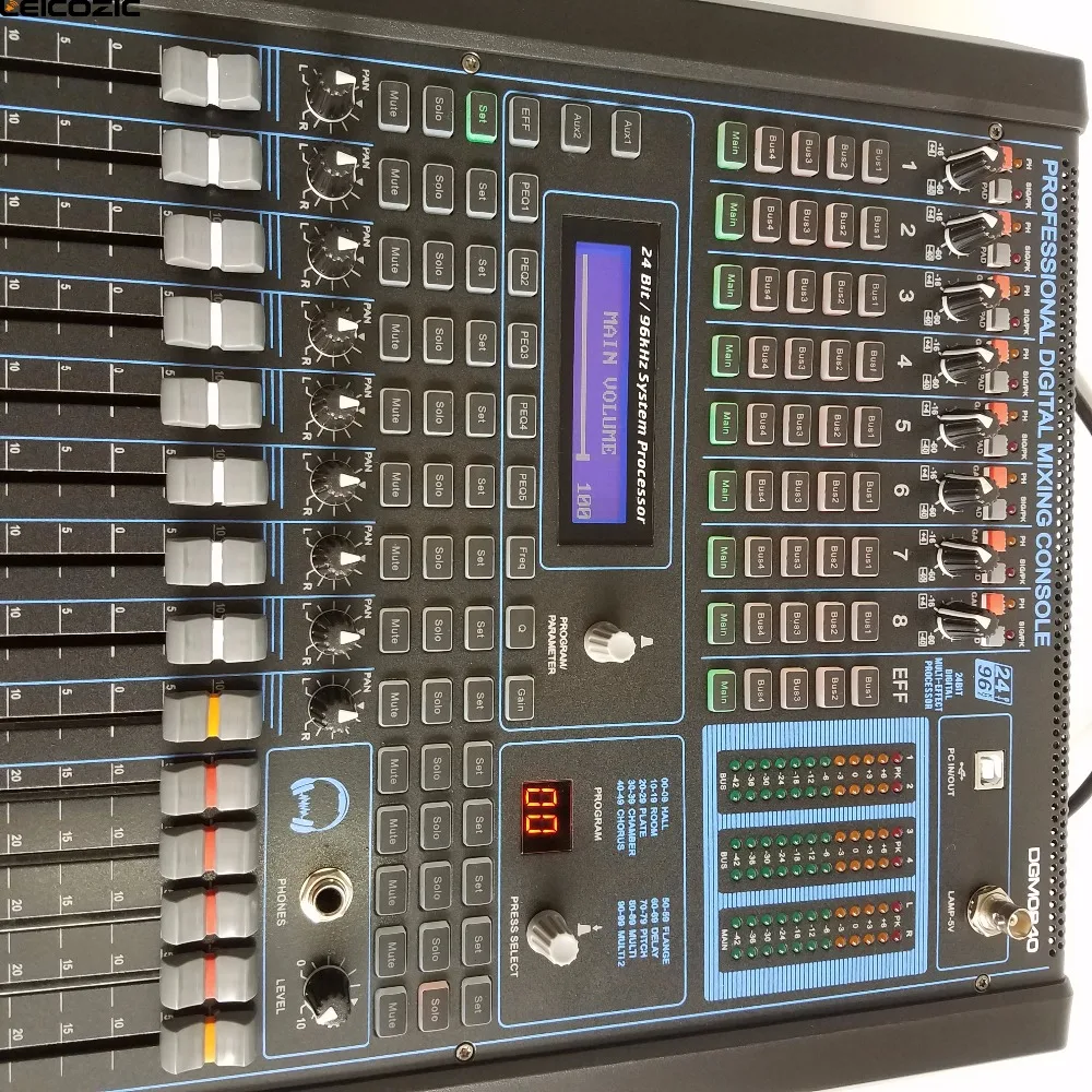 Leicozic Профессиональный цифровой миксер DGM840 8 канальный миксер|mixer rack|mixer audio digitalmixer