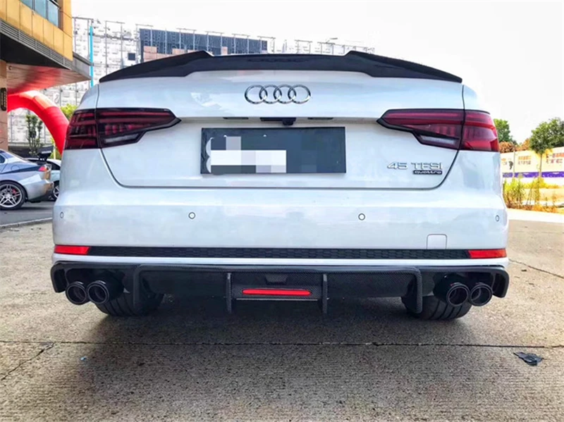 Задний спойлер из углеродного волокна для Audi A4 Sline S4 B9 2017 2018 2019 высококачественный