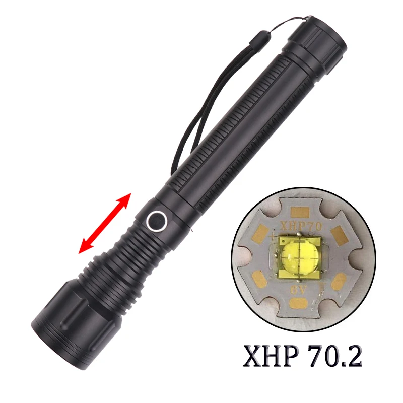 Litwod Z351446 светодиодный фонарик CREE XHP70.2 & XHP50 мощный 50000LM тактический