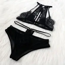 Сексуальный черный соблазнительный кружевной бюстгальтер с бретельками, комплект бесшовных бюстгальтеров, нижнее белье, Бандажное прозрачное женское нижнее белье