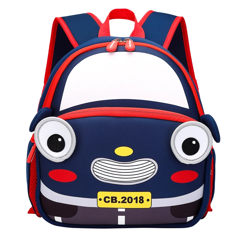 Школьные сумки с объемным рисунком автомобиля для детей от 3 до 6 лет, водонепроницаемые детские школьные рюкзаки для девочек и мальчиков, школьная сумка mochila infantil