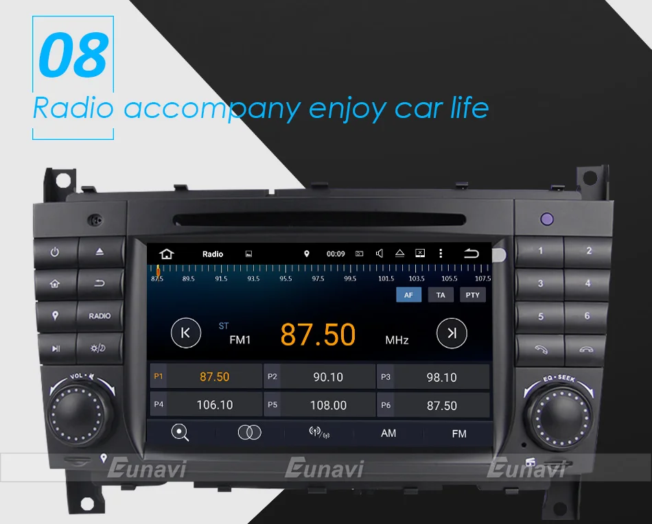 Android 9 2 din автомобильный Dvd gps радио для Mercedes Benz W203 clk w209 W219 W169 A-W168 A160 Clk-c209 C180 C200 C230 C240 CLK200 DSP