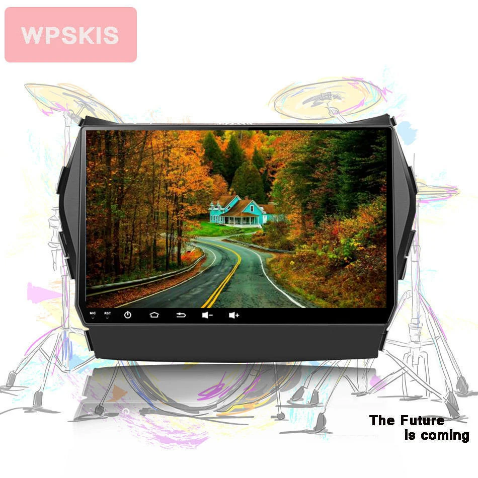 WPSKIS Octa core android 10.0 car dvd for Hyundai IX45 Santa fe 2013 2014 2015 2016 2017 car radio stereo navigation Head unit WPSKIS Octa core android 10.0 car dvd for Hyundai IX45 Santa fe 2013 2014 2015 2016 2017 car radio stereo navigation Head unit
