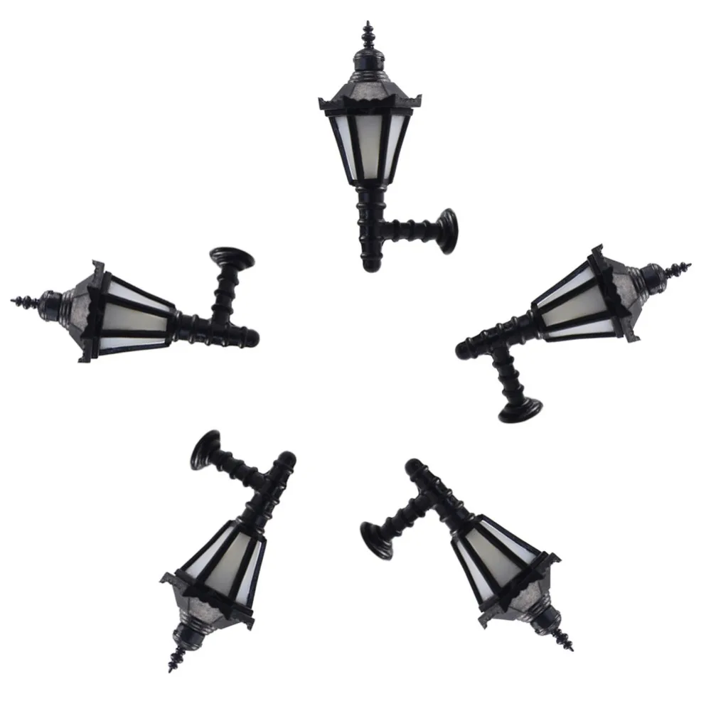 Buy 5pcs Model Railway Led Lamppost Lamps Wall Lights