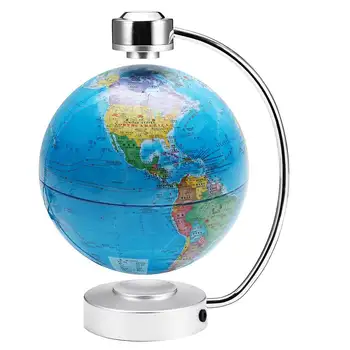 

High quality 8Inches Suspending Magnetic Levitation Floating Globe World Map Tellurion Horoscope Light Desk Lamp Decor Ornament