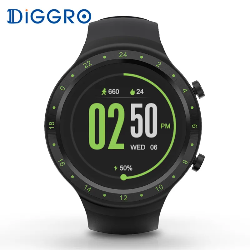 

Diggro DI07 Smartwatch Android 5.1 Support IP67 3G GPS WIFI Bluetooth 4.0 512MB 8GB For IOS& Android PK DI08 MTK6580 1.1GHz