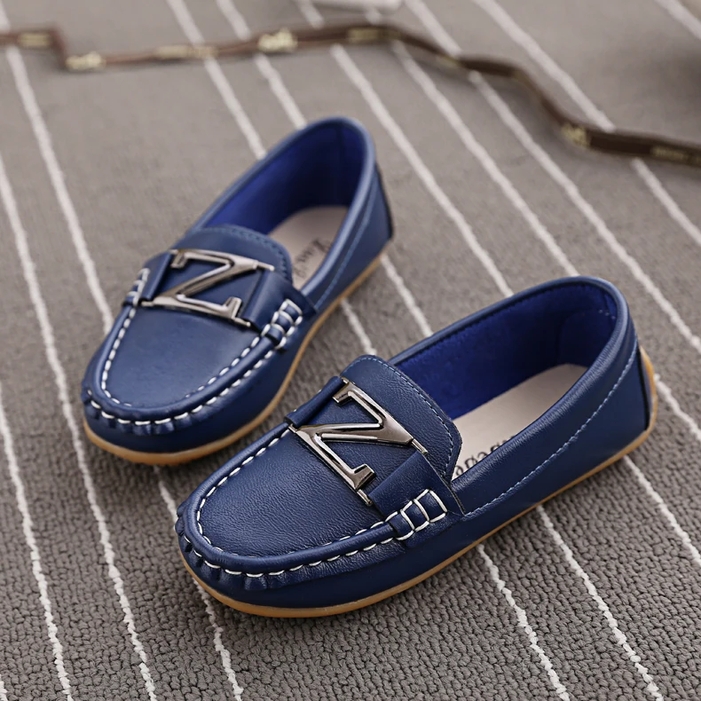 2015Spring summer children single shoes kids leather shoes boys school...