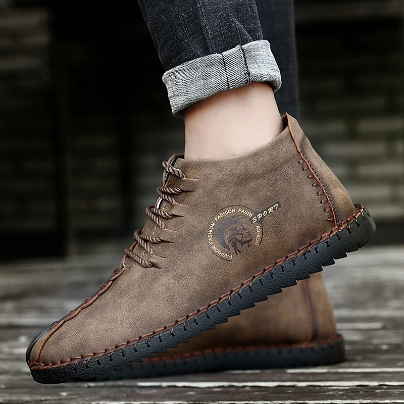 

2018 New Comfortable Walking Shoes Men Shoes Quality Split Leather Shoes Men Flats Hot Sale Moccasins Shoes zapatos para hombre