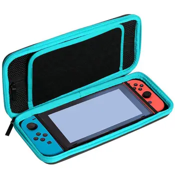 

Carrying Case for Nintendo Switch - Portable Protective Travel Hard Shell Anti Shock Storage Bag with 10 Game Card Slots and I