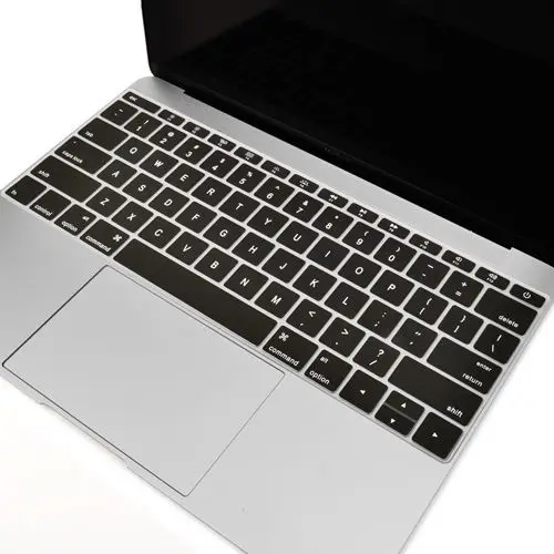 2 шт./лот силиконовая клавиатура Обложка кожи для нового Macbook 1" с retina модель A1534 США Версия - Цвет: 1