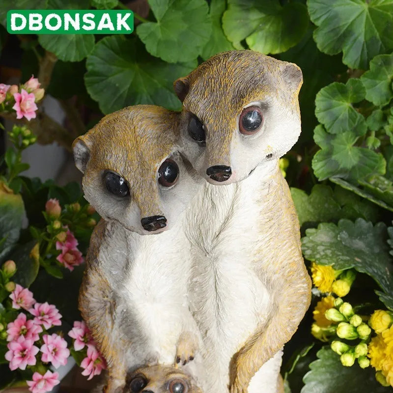 Наружные садовые полимерные изделия Mongoose украшение статуи домашний внутренний двор балкон милый кот скульптуры животных Декор парк украше... Наружные садовые полимерные изделия Mongoose украшение статуи домашний внутренний двор балкон милый кот скульптуры животных Декор парк украше...
