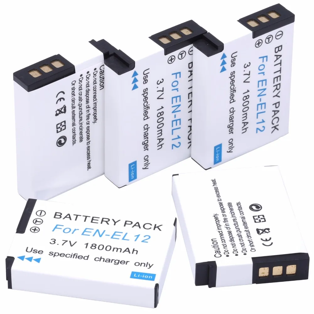 5 шт. Probty EN-EL12 ENEL12 RU EL12 Батарея для Nikon Coolpix P300 P310 P330 S31 S70 S610 S620 S630 S640 S800c S1000pj S6000 |