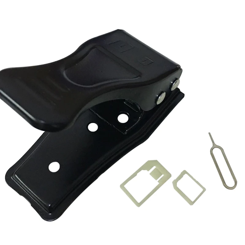 

1Pcs Double Dual 2 in 1 Nano Micro SIM Card Cutter Cutting Universal For iPhone 4 4s 5 6 For Nokia For Samsung Cell Phone