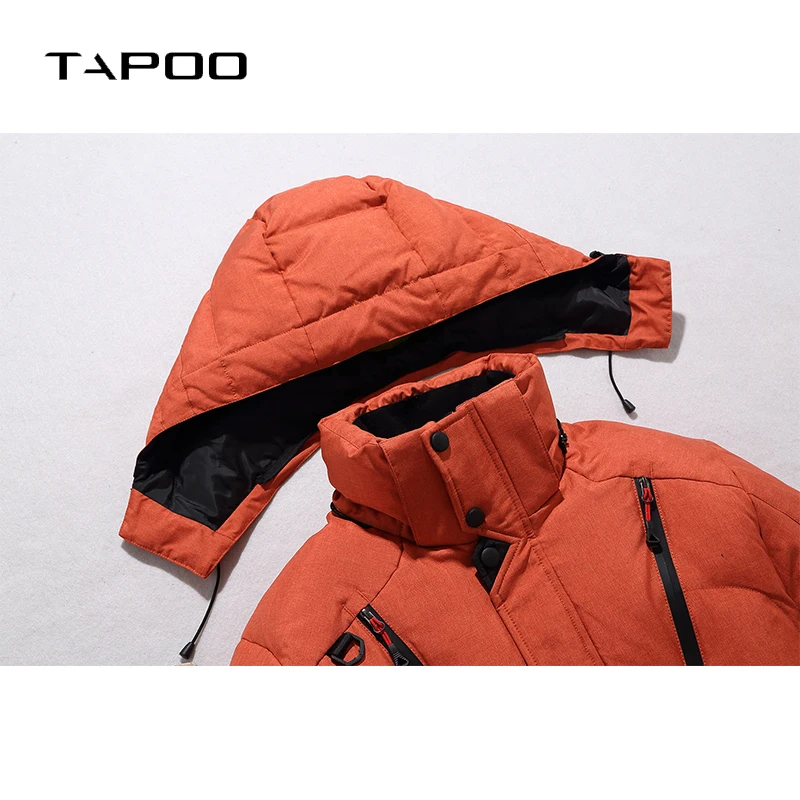 2018 NEW Men's 90% White Duck Thick Down Jackets Winter Warmed Detachable Hooded Snow Parkas Male Brand Clothing Outerwear