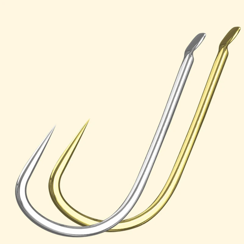 

50PCS High Carbon Steel Barbless Fishing Hooks Set in Fly Fishhooks Fishing Accessories Supplies Lures Carp Fishing Tackle