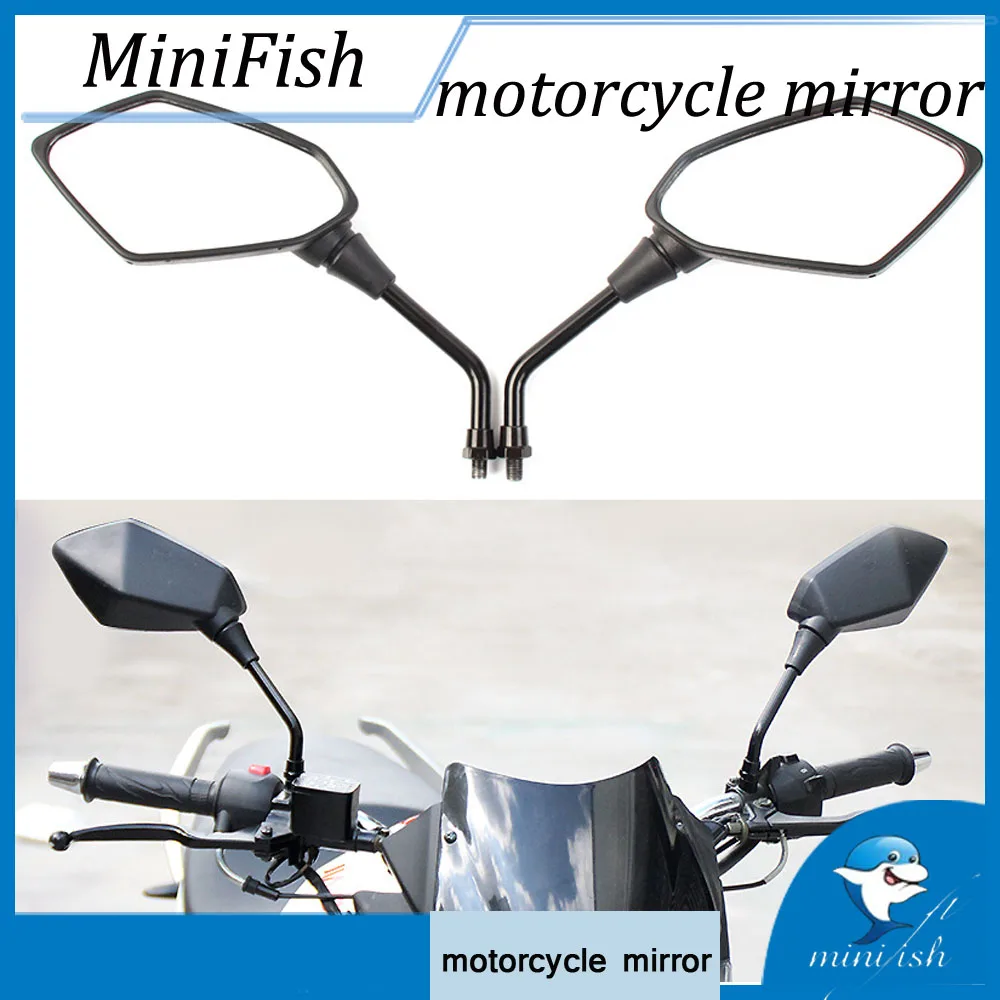

Universal 8mm 10mm Motorbike E-Bike Replacement Parts Rear View Mirrors Handlebar Side Convex Rearview Motorcycle Mirror