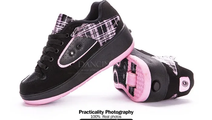 New Fasion Children Shoes With Wheels Girls Boys Roller Skate Shoes For Kids Sneakers With Wheels Wheelies Shoes Eu Size 29-40 DTW001 (10)