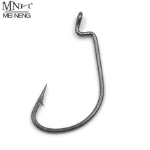 MNFT 100 штук рыболовный Кривошип крючки Высокоуглеродистый черный никелевый крюк червяк личинка рыболовный крючок рыболовные снасти