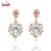 JURAN Роскошные Очаровательные массивные серьги-гвоздики для женщин новые трендовые длинные Винтажные серьги вечерние свадебные украшения Brincos P1405