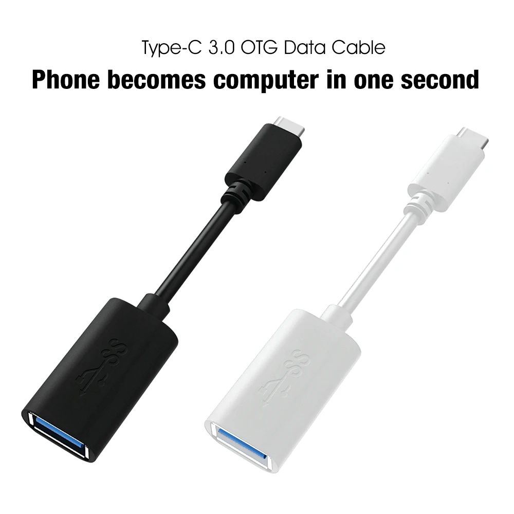 Функция OTG USB C кабель адаптер Тип C к USB 3,0 A Женский OTG кабель USB-C адаптер для MacBook huawei samsung ссылка USB диск