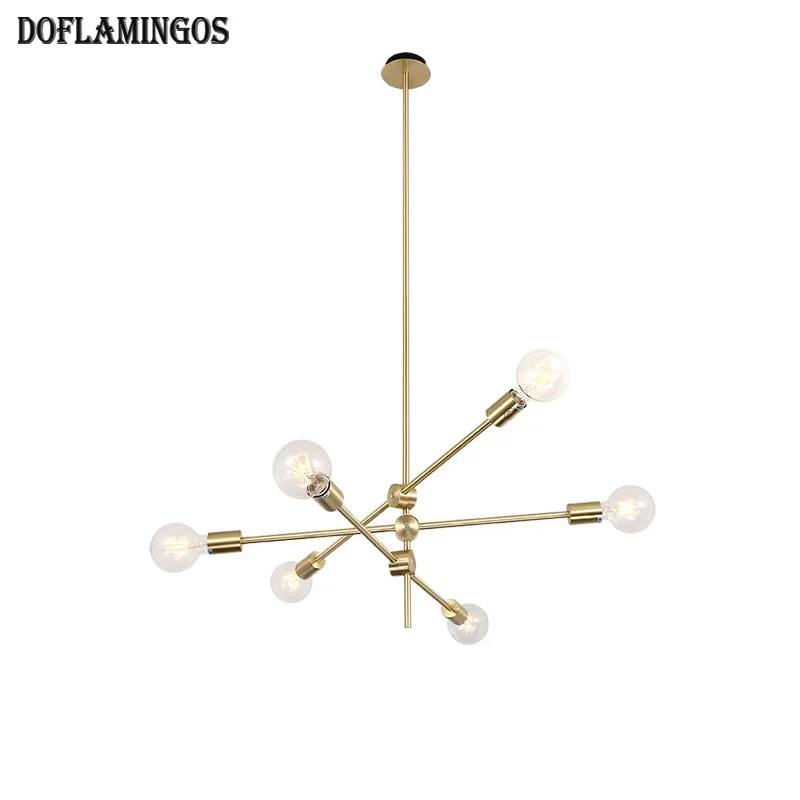 

Art Deco European LED Long arm adjustable Chandeliers Ceiling Bedroom Living Room Modern Decoration E27 Lighting Free Shipping