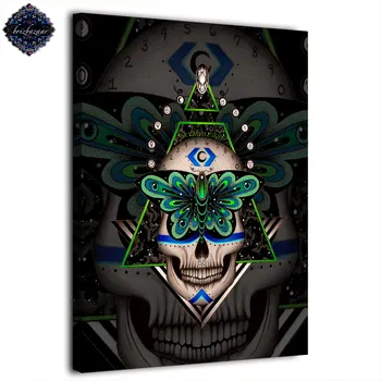 

HD 1 panel printed painting abstract skull Prophecies by brizbazzar wall pictures for living room posters and prints wall art