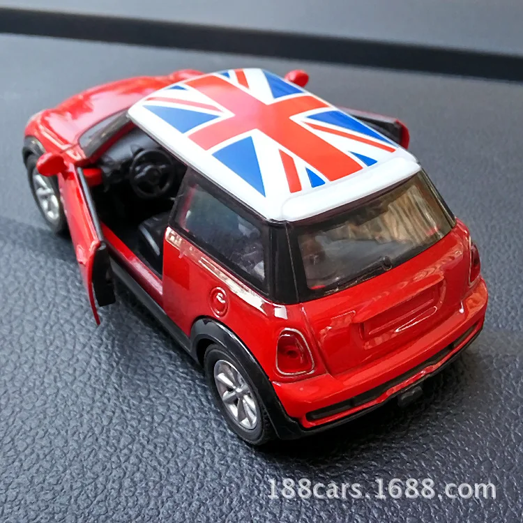 1:30 масштаб Mini Cooper S сплав литой автомобиль модель с вытягиванием игрушки для подарок на день рождения коллекция игрушек