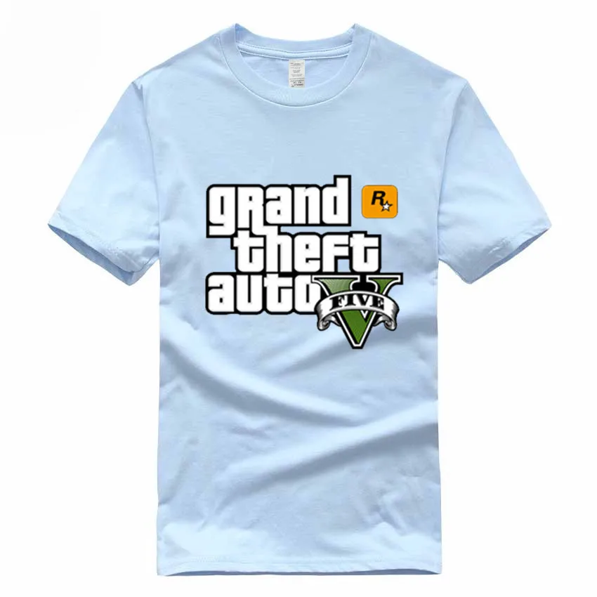 Игра Gta 5 хлопковые футболки Grand Theft Auto футболка Camisetas Hombre Gta Vice City футболка Homme GMT005