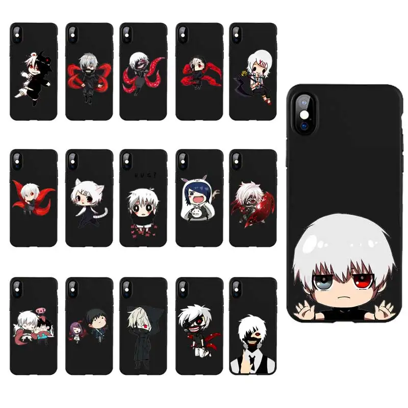 M159 Anime Tokyo Ghouls Black Silicone Case Cover For Apple iPhone 11 Pro XR XS Max X 8 7 6 6S Plus 5 5S 5G SE |