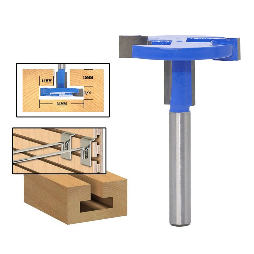 1 шт. 1/4 дюйма 6,35 мм т слот фрезерный резак для дерева прямой фланец Т-образные фрезы долото ручной инструмент для работы по дереву